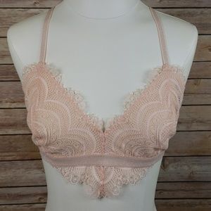 Peach Lace Free People Bralette